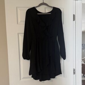 Express Black Long Sleeve Dress